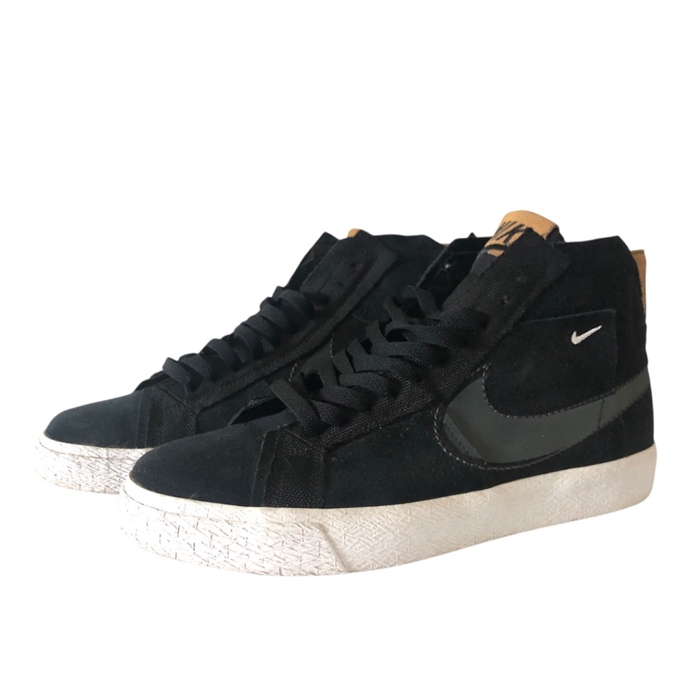 Nike Zoom Blazer Mid Premium SB Black Patchwork Men’s Sneaker Size 8.5